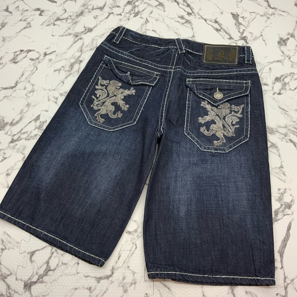 Men's Kanji Dk Blue Denim Short
